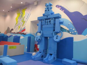大きい青いブロックで何つくろう？