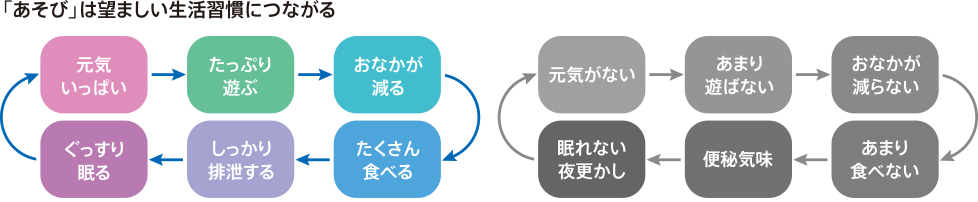 「あそび」は望ましい生活習慣につながる